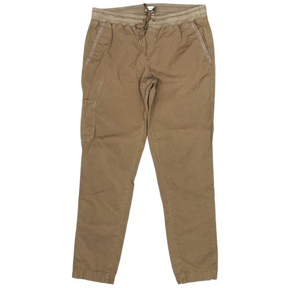 L.L. BEAN Women's EUC Stretch Ripstop Pull-On Pants Slim-Leg Camel | Size M - Picture 3 of 10